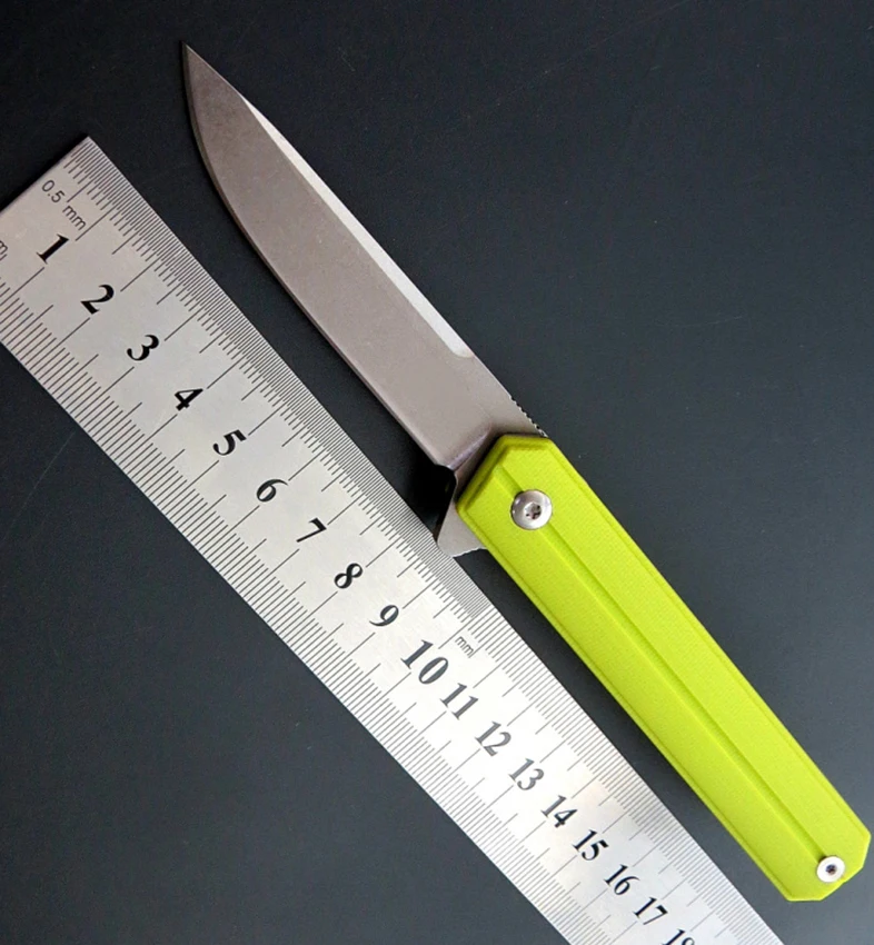 

Latest EF64 folding knife D2 blade G10 handle pocket tactical rescue camping flipper fishing knives outdoor utility tool giftbox