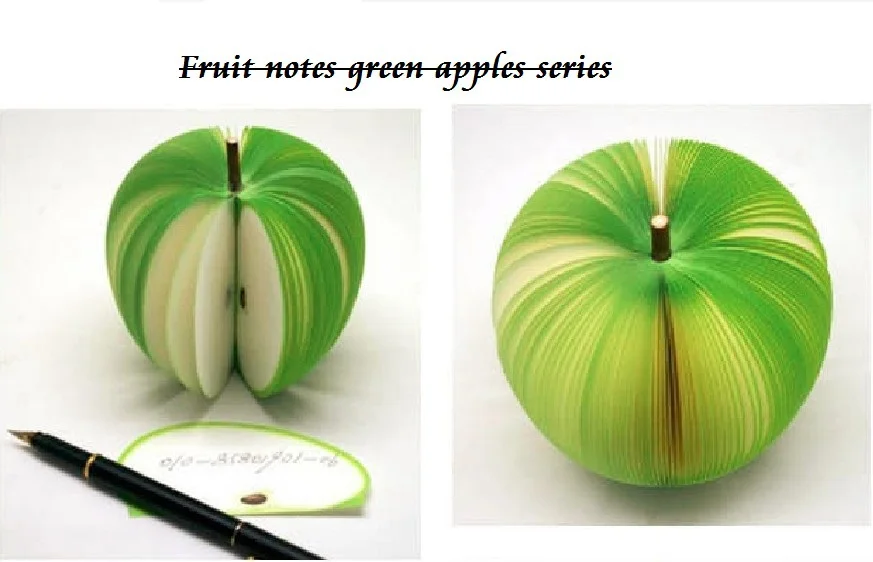 Fruit notes series Green Apples Fun Scratchpad Gifr Note Pad Paper Memopaper pad manufacturers