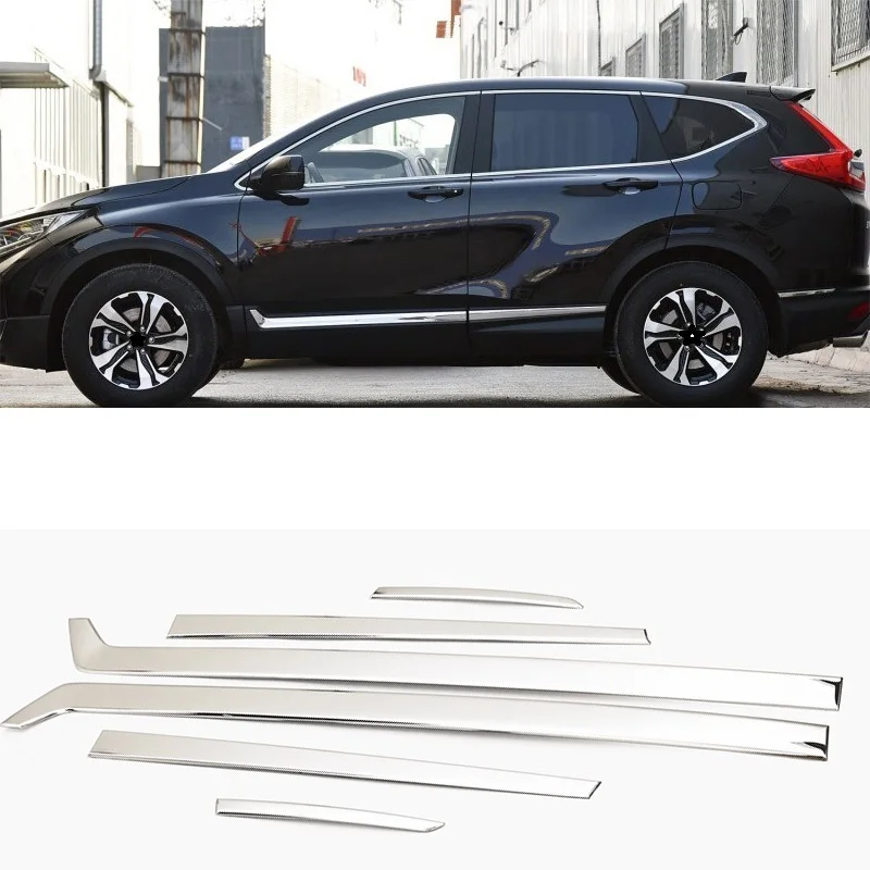 

Automobile Auto Automovil Body Window Wing Mirror Exterior High-grade Mouldings Parts Accessory Sticker 17 18 19 FOR Honda CRV