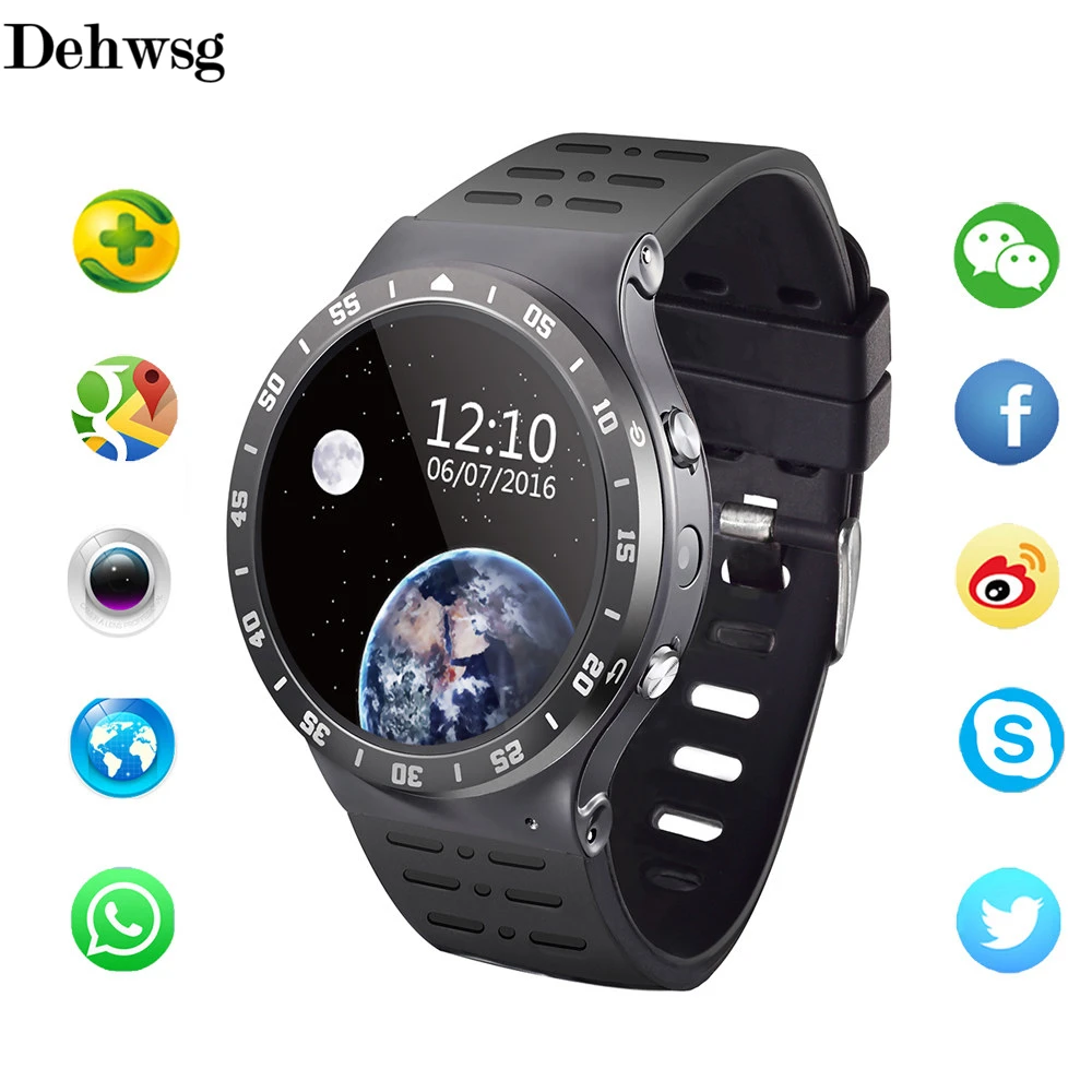 

S99A Smart Watch Android 5.1 Quad Core 8GB ROM Heart Rate watch phone with SIM GPS Bluetooth Smartwatch For ios android VS DZ09