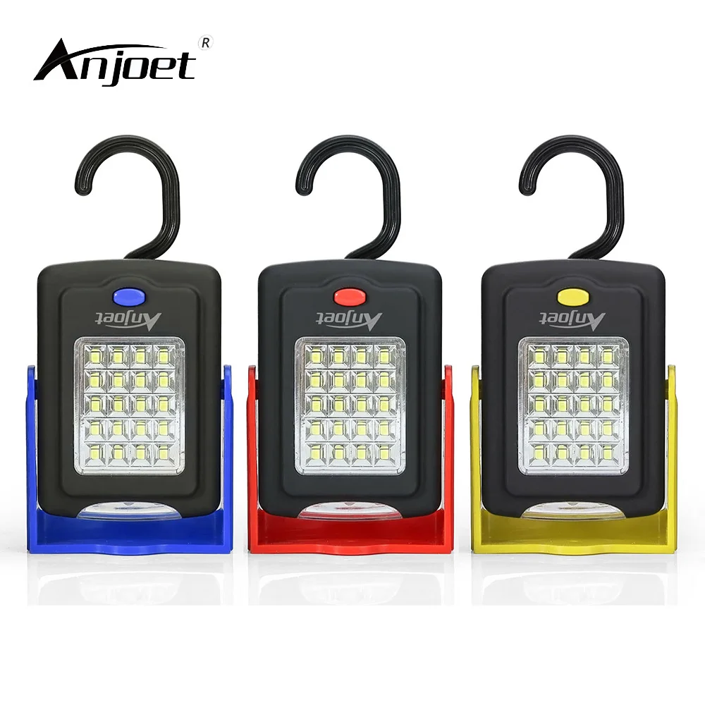 

ANJOET Work Light 23 Portable Camping Bicycle Lamp with Built-in Magnet Hook Energy Saving Night Flashlight LED Torch Lantern