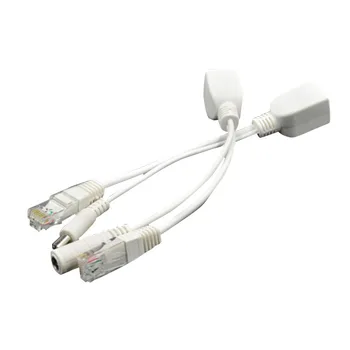 

10pcs (5pair) POE Connector Adapter Cable RJ45 POE Injector + POE Splitter Kit Power Over Ethernet POE Camera Adapter 12V