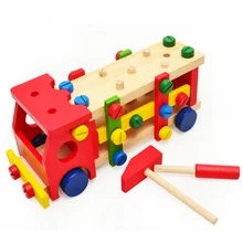 Детские деревянные инструменты, игрушки, детский инструмент, машина, разборка, настольные игры, Обучающие, Обучающие, стук на шариковый винт, сборка, садовая игра