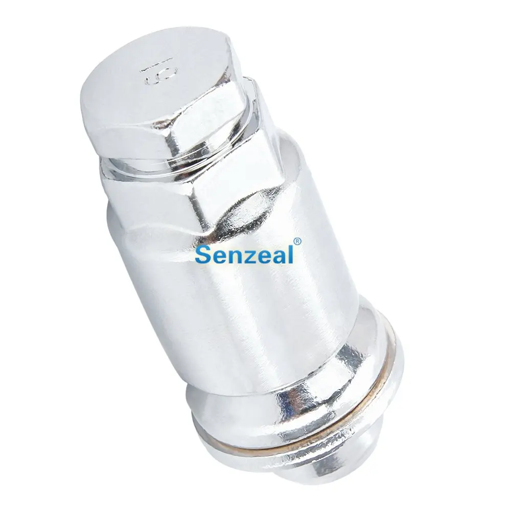 Senzeal 4 шт. легированная сталь M12 x1.5 противоугонные закрытые гайки для колес w/шайба маг сиденье с ключом для Toyota автомобиля Блокировка колес гайки