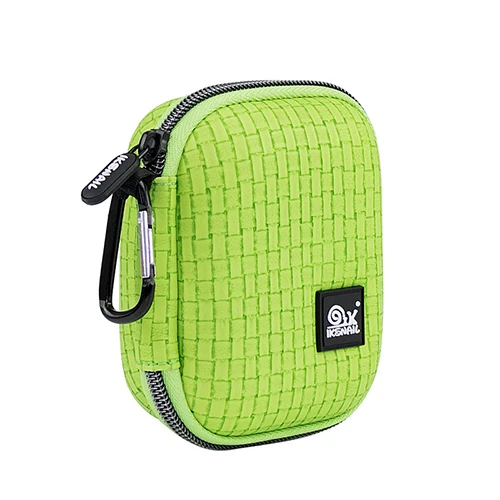 Snailhouse сумка для хранения наушников Портативный защитный мини контейнер гарнитура Airpods USB кабель Зарядное устройство U аксессуар диск Органайзер - Цвет: Зеленый
