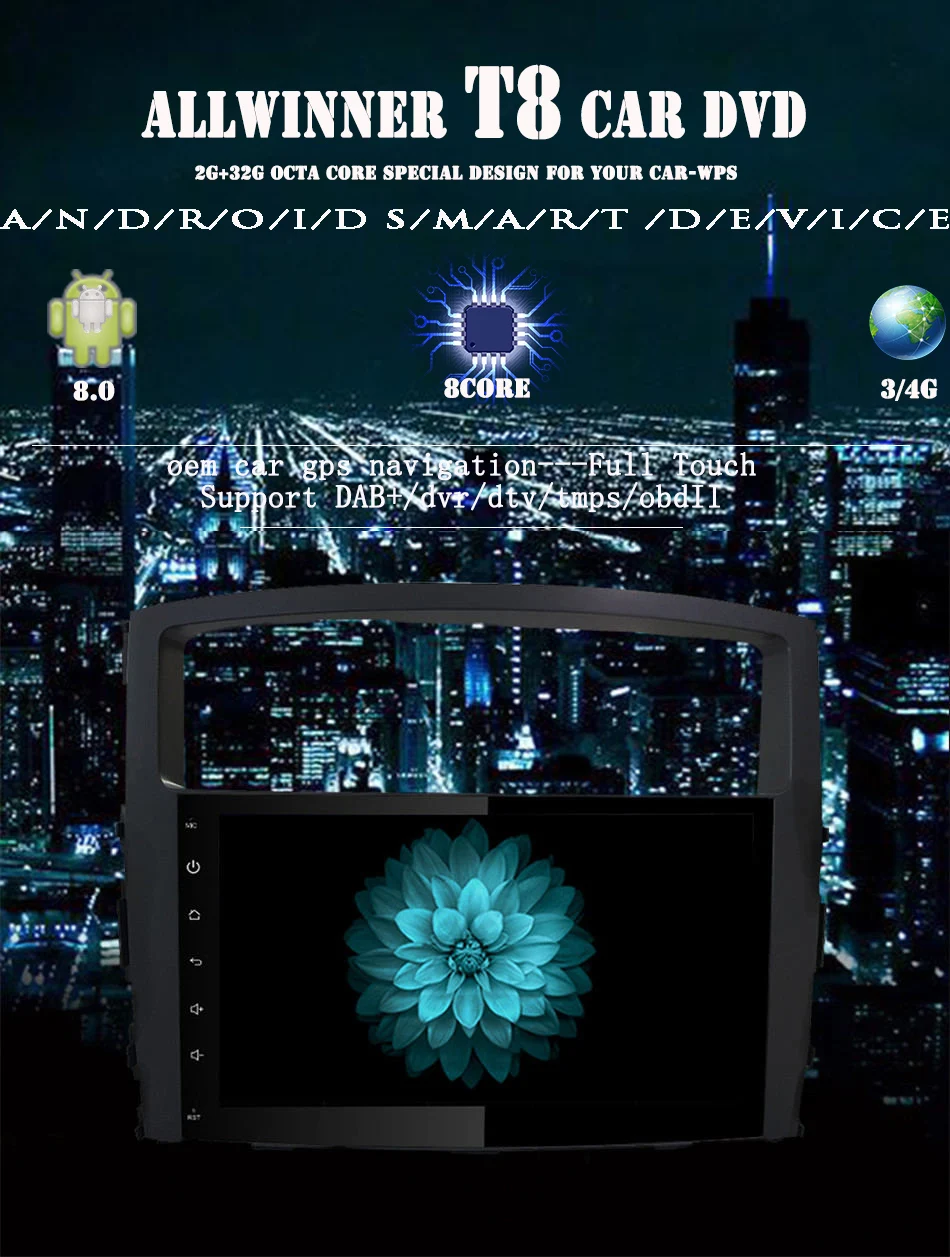 9 &quotAndroid 10 0 автомобильный GPS плеер Navi для Mitsubishi Pajero Sport с 6G + 128G Восьмиядерный без DVD