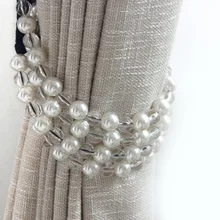 Высокое качество, перламутровые занавески Tieback, 1 пара, Висячие шарики с кисточками, бусины для гостиной, подхваты для окон, занавески, украшения CA017& 30