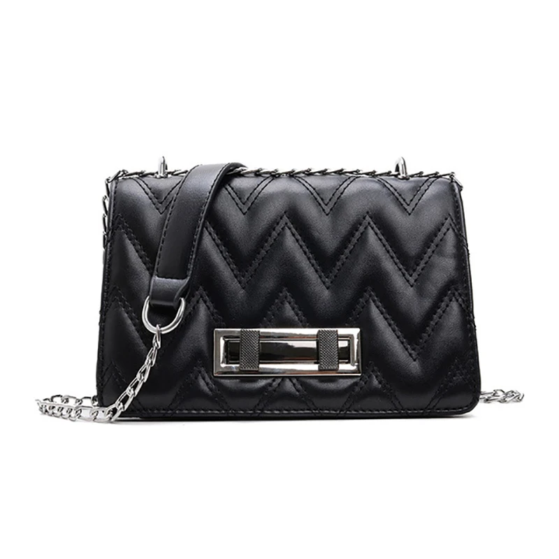

Korean fashion trend plaid quality metal PU leather female shoulder bag small fragrance style wild casual woman Messenger bag