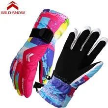 Ski Gloves Men Women Skiing Snowboard Gloves Waterproof Winter Warm Unisex Snow Gloves Windproof Outdoor Motorcycle Riding