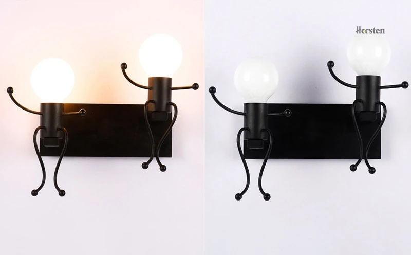 Creative Modern Interior Iron LED Wall Lamps Children Room Wall Sconces Bedroom Bedside Wall Light For Baby Kids Room Luminaire (19)