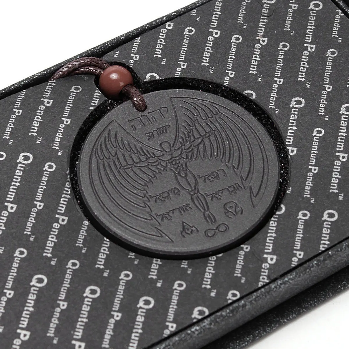 

1pcs Angel Spiritual Design Energy Science Scalar Energy Pendants Necklace With Leather Rope Chain Health Care Charms Jewelry