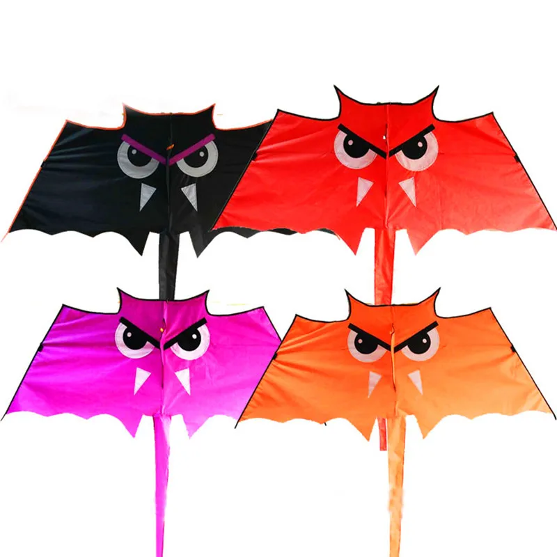 free shipping high quality bat kite line ripstop nylon fabric owl kite