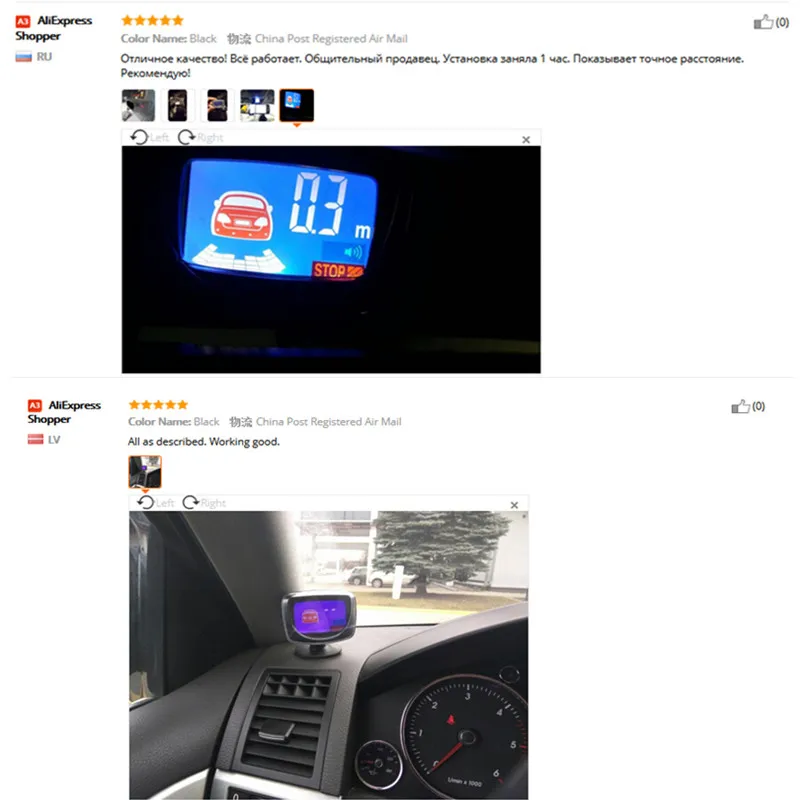 Car LCD Display Parking Sensor LCD 4 Reverse Parking Sensors Backup Radar Car Detector System Kit For All The Car 1set