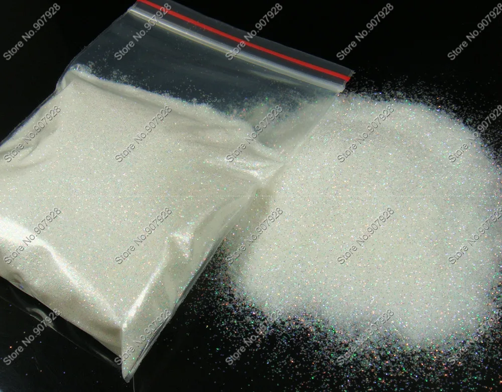 

1/128"(0.2MM)008 White Color with with Colorful Tints Shining Nail Glitter Dust Powder for Nail Art DIY decoration&Glitter Craft