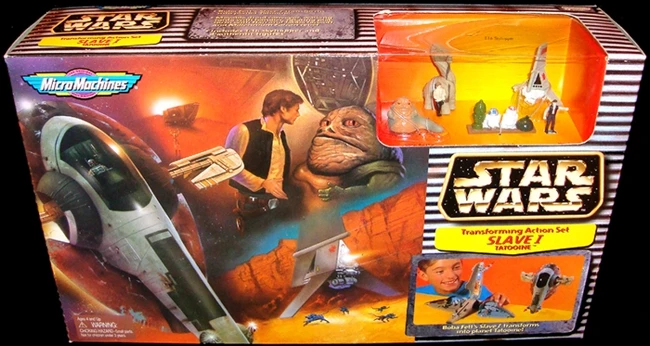 

2.5'' Star wars action figure Micro Machines SLAVE I limited edition Collection model birthday present Free shipping