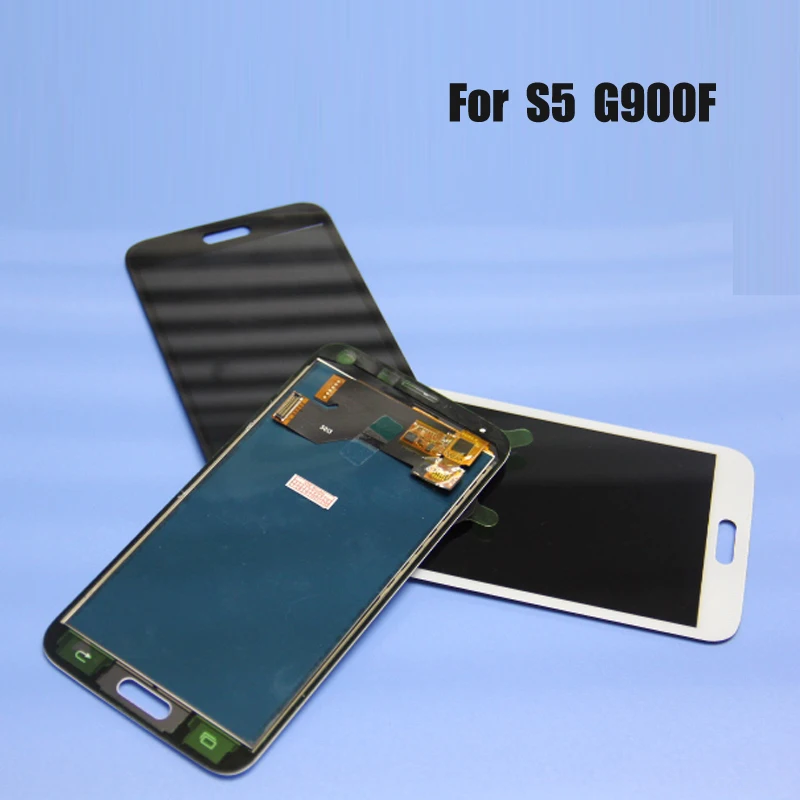 Дисплей S5 совместимый с Samsung Galaxy ЖК-дисплей сенсорный экран дигитайзер G900 G900F