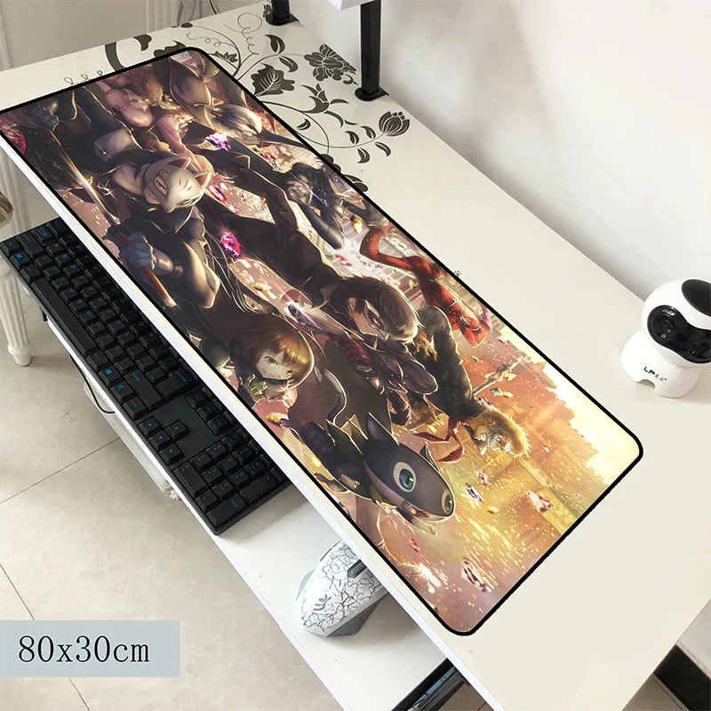 

persona 5 pad mouse wrist rest computer gamer mouse pad 800x300x3mm padmouse big New arrival mousepad ergonomic gadget desk mats