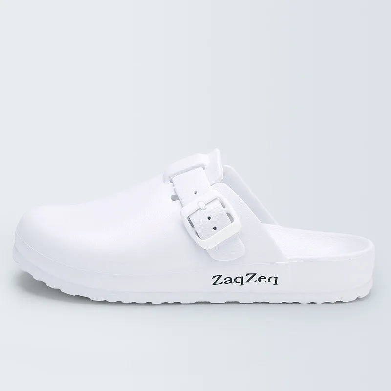 Lizeruee/Женская классическая хирургическая обувь против бактерий; медицинская обувь; безопасные хирургические сабо; Рабочая обувь шеф-повара для уборки; женская обувь - Цвет: White