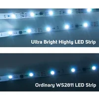 WS2811 RGB Led Strip Light 5050 SMD Addressable 30 48 60 96 144 LEDs External 1 IC Control 3 Leds Bright Normal Led Lights DC12V - Image 3