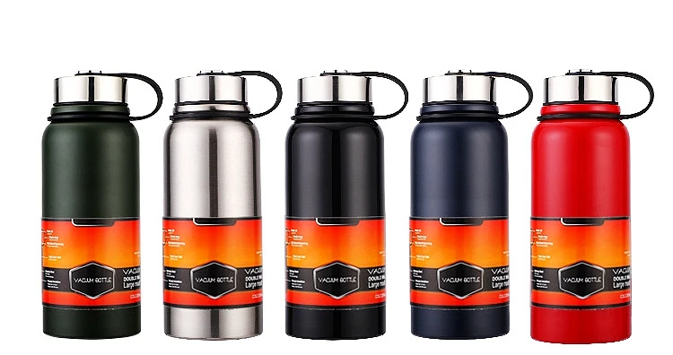 Large Capacity 1200ML 800ML Stainless Steel Space Insulation Sport Water Bottle Vaccum Flasks Thermo Travel Water Bottles