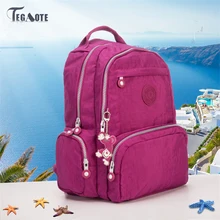 TEGAOTE Femmes Sac À Dos En Nylon Imperméable À L’eau Kipled Mochilas Hombres BagPack Femelle Sac à Dos Occasionnel Sacs À Dos Cartable pour les Filles