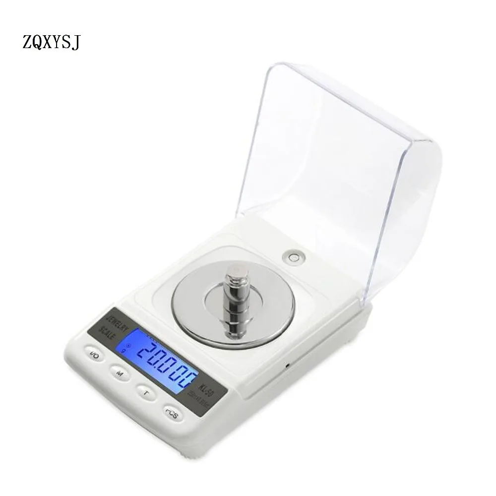 

50g / 0.001g Digital Electronic Scale LCD Display Precision Laboratory Balance Gram Medical Scales Portable Jewelry Glod scale
