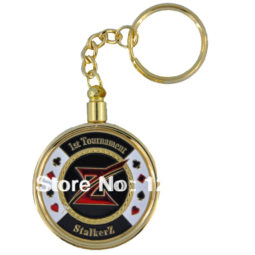 

JZ-076-1 Card Protector, Texas Holdem Accessories, Keyring Gift Set