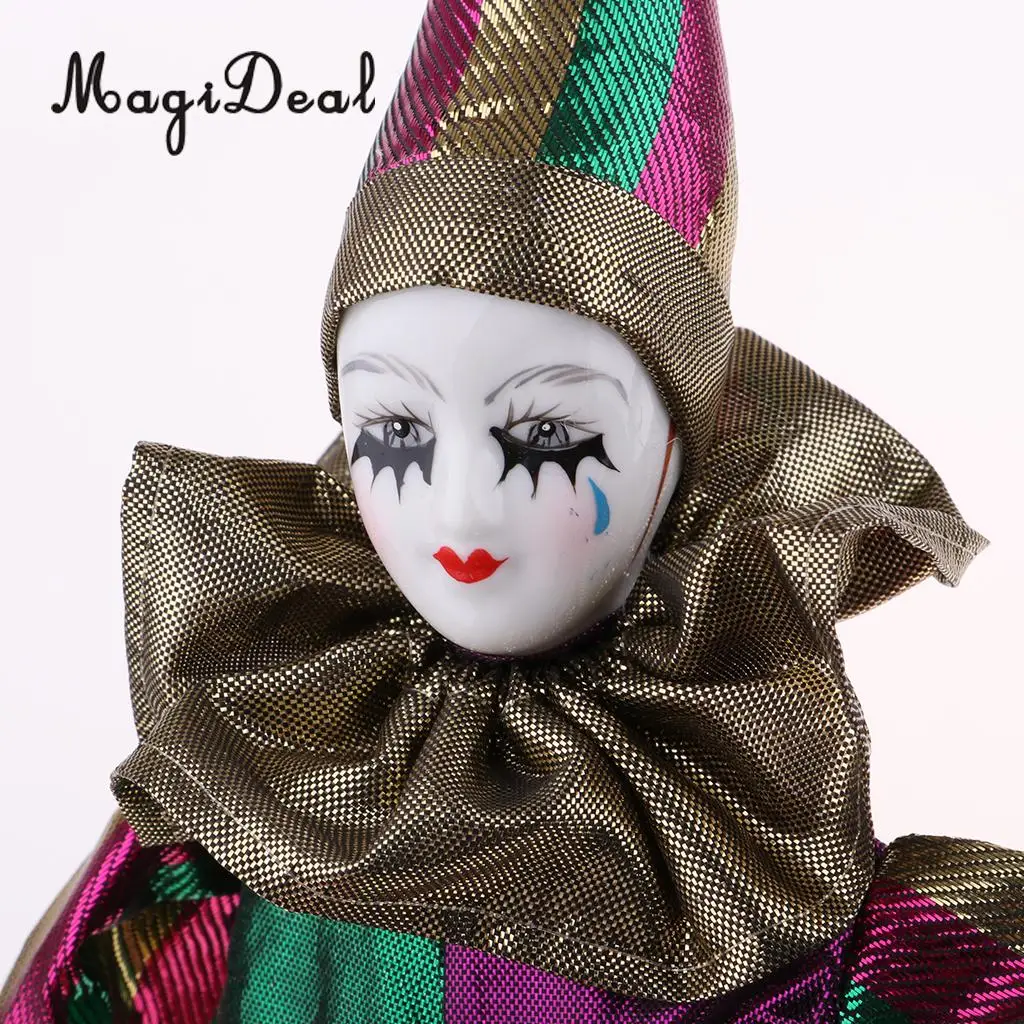22cm Porcelain Victorian Doll Sitting Collectible Doll Ceramics Dolls Crying Clown
