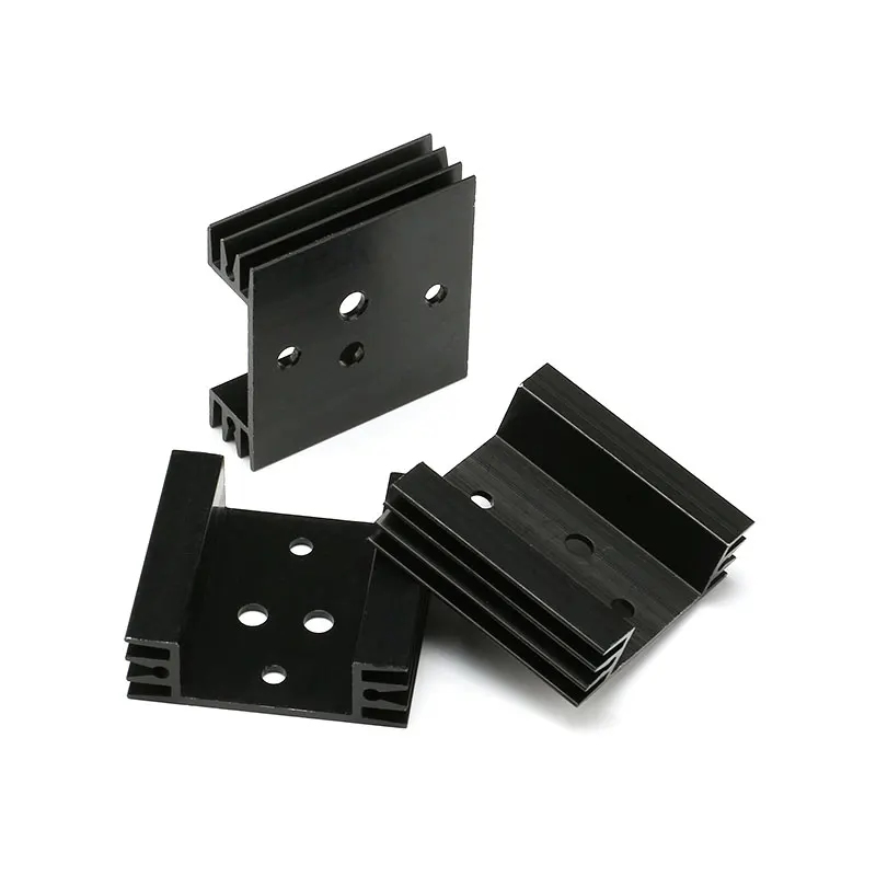 5 pcs 454514mm Heatsink Cooling Fin Radiator Cooler Aluminum Heat Sink for TO3 TO-3 Transistor 45X45X14mm (2)