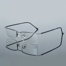 Ширина-137, мужская оправа, очки, оправа, бизнес оправа для бровей, эластичная полуоправа, сплав, оптическая близорукость, очки, оправа для очков