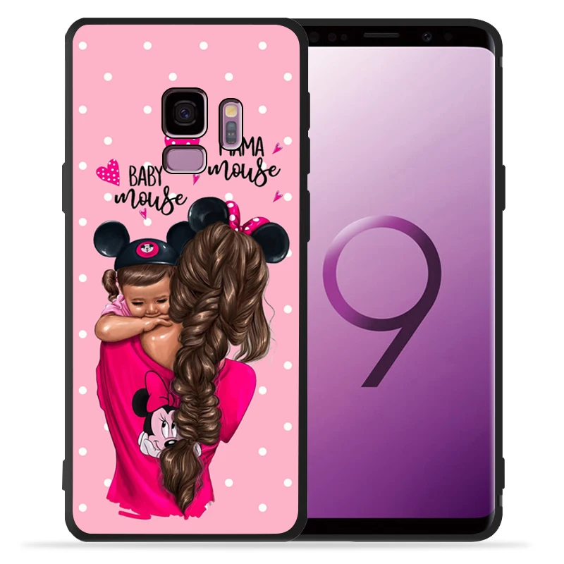 Модный чехол Super Mama Dad Girl Mom Boy Baby для samsung Galaxy S9 S8 S10 Plus S7 S6 Edge S10 Lite Note9 8 семейный чехол Etui - Color: 01