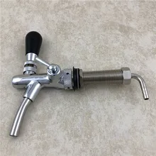 Adjustable Beer Tap Faucet Flow Control Faucet with 4inch Shank Tap Kit Chrome Plating Homebrew Kegerator Draft Beer beer barrel set with adjustable beer faucet accessories brass beer dispenser pump suit kegerator tap homebrew beer equipment