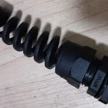 NPT1/2 подходит для кабеля диаметром от 6 мм до 12 мм черный пластиковый гибкий спиральный Кабельный ввод кабельного соединения водонепроницаемый кабельный сальник