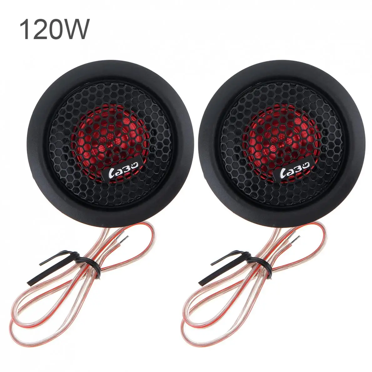 2 pcs 12V 92dB 2500-20KHz Frequency 120W Car Dome Tweeter Audio Loudspeaker Car Stereo Treble Speaker for Car