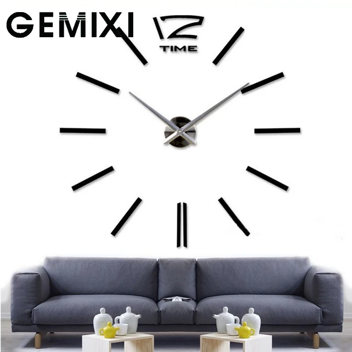 

Home decoration Gift digital wall clock watch modern designd ecorative clocks Europe diy Mirror large mechanism living room 1O24