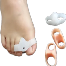 2 шт./пара дизайн гель для пальцев, разделитель большого пальца, разбрасыватель удобрений исправление вальгусной деформации первого пальца стопы Корректор для большого пальца стопы можно носком пересекающиеся корректор молоток Уход за ногами