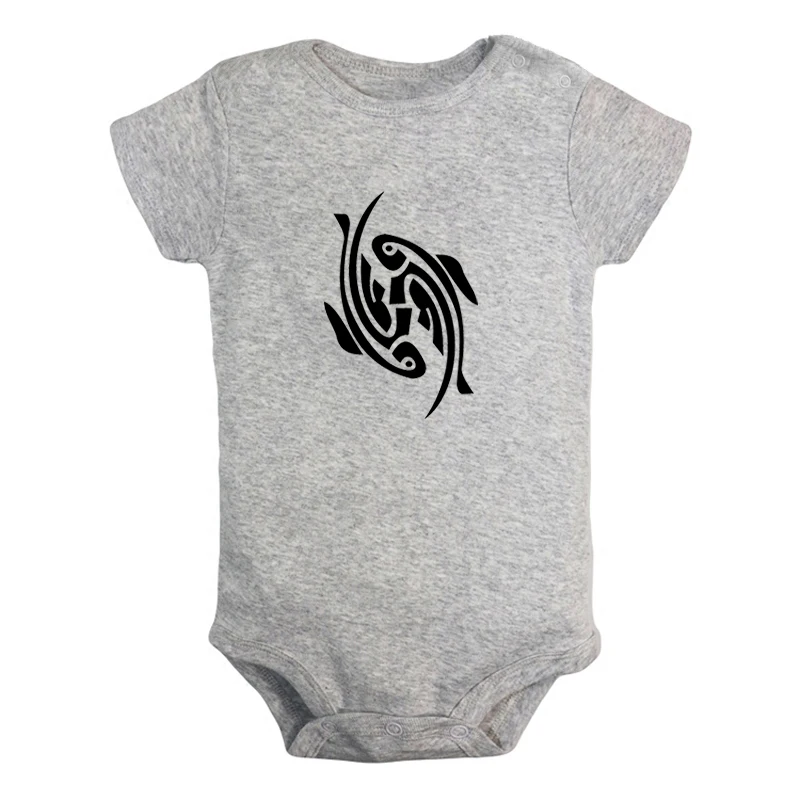 JaBaby2037GD Cозвездие Скорпион рыбы Дева Рак Символ татуировки дизайн комплекты одежды для новорожденного комбинезон принт младенческой Боди Одежда - Цвет: JaBaby2037GD