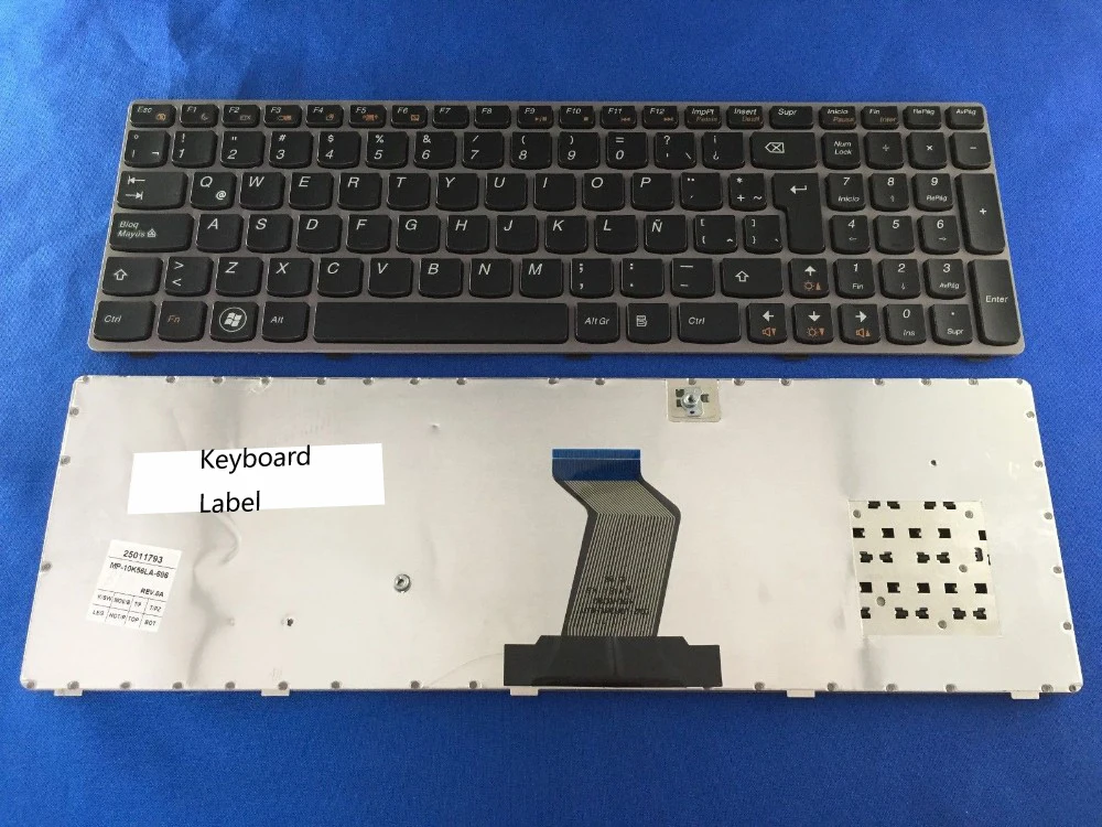 

News notebook Laptop keyboard for Lenovo Y570 Y570A Y570D Y570G Y570M LA SP layout