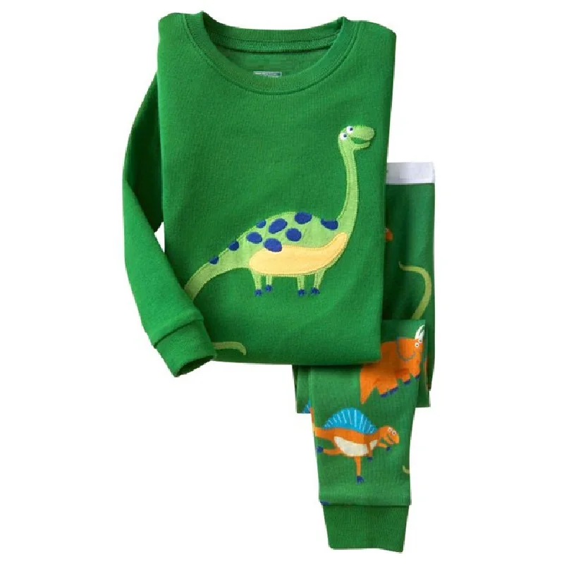 Children Cotton Pajamas Sets 2-Pieces For 2 3 4 5 6 7 Year Boys