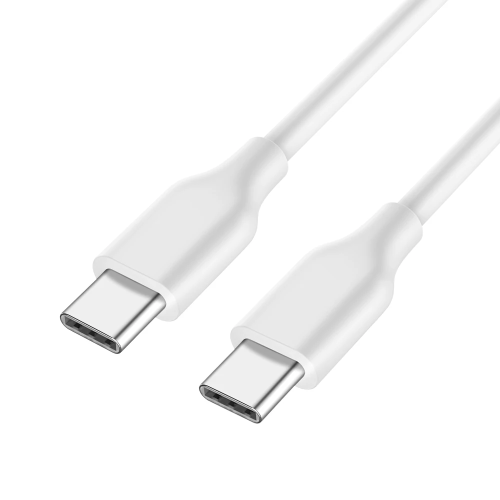 Robotsky USB C к USB C type C кабель папа-папа 5А PD кабель для быстрой зарядки и передачи данных для MacBook Pro для samsung для Google - Цвет: White