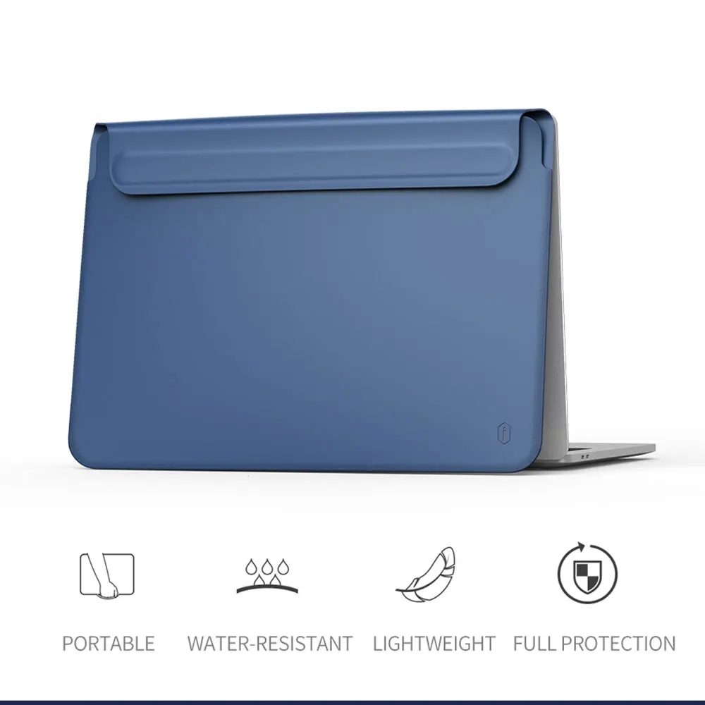 Pаспродажа WIWU новейший чехол для ноутбука MacBook Air 13 Чехол Водонепроницаемая сумка для ноутбука чехол для MacBook Pro 13 15 из искусственной кожи сумка для ноут...