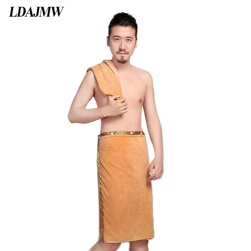 

LDAJMW 2Pcs/set 70 x 140cm Bath Towels For Mens Wearable Fast Drying Large Thick Soft Towel Beach Spa Bathroom With Face Towel