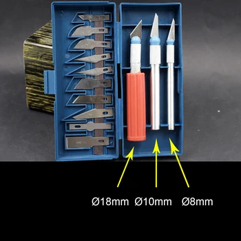 

DIY Cutting Tool 13pcs/Set Wood Carving Tools Fruit Food Craft Sculpture Engraving Scalpel Random Color