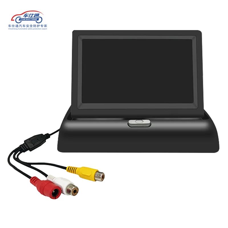 4.3-inch Folding LCD Parking Lot Car Rearview Monitor Car Rearview Mirror Backup Display 2 Video Input Reverse Camera DVD цена 4.3-inch Folding LCD Parking Lot Car Rearview Monitor Car Rearview Mirror Backup Display 2 Video Input Reverse Camera DVD цены онлайн