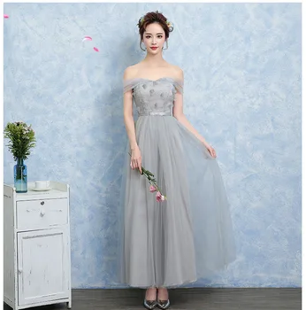 

Kids Princess Champagne Grey Lavender Lovely Long Gowns Junior Size Plus Dress for Prom Party Teenage Girls Long Wedding Dresses