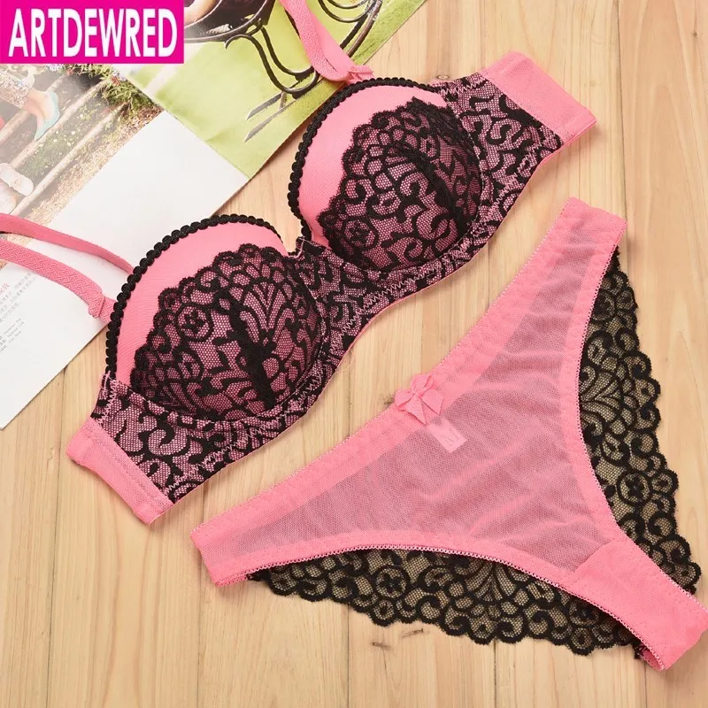 Discount Artdewred Luxury Lace 1/2 Cup Sexy Women Lingerie Push up Bra