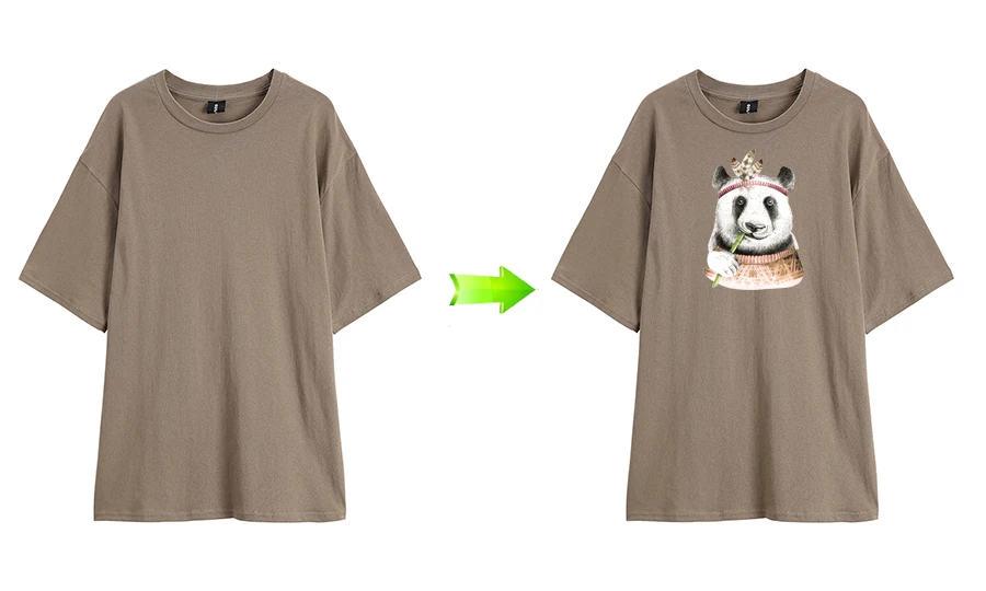 Cool Iron-On Clothing Patches Panda Eat Bamboo Stickers For Kids Diy Applique For Clothes Appliques Badge Fabric Patch1 (4)