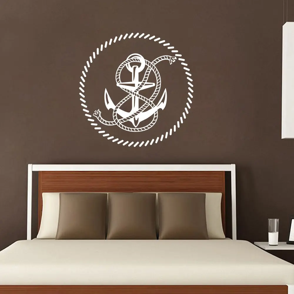 Nautical Wall Decals Anchor Rope Decal Nursery Boy Room Home Decor