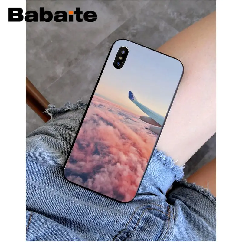 Babaite самолет Путешествия Мягкий Силиконовый ТПУ чехол для телефона iPhone X XS MAX 6 6S 7 7plus 8 8Plus 5 5S XR