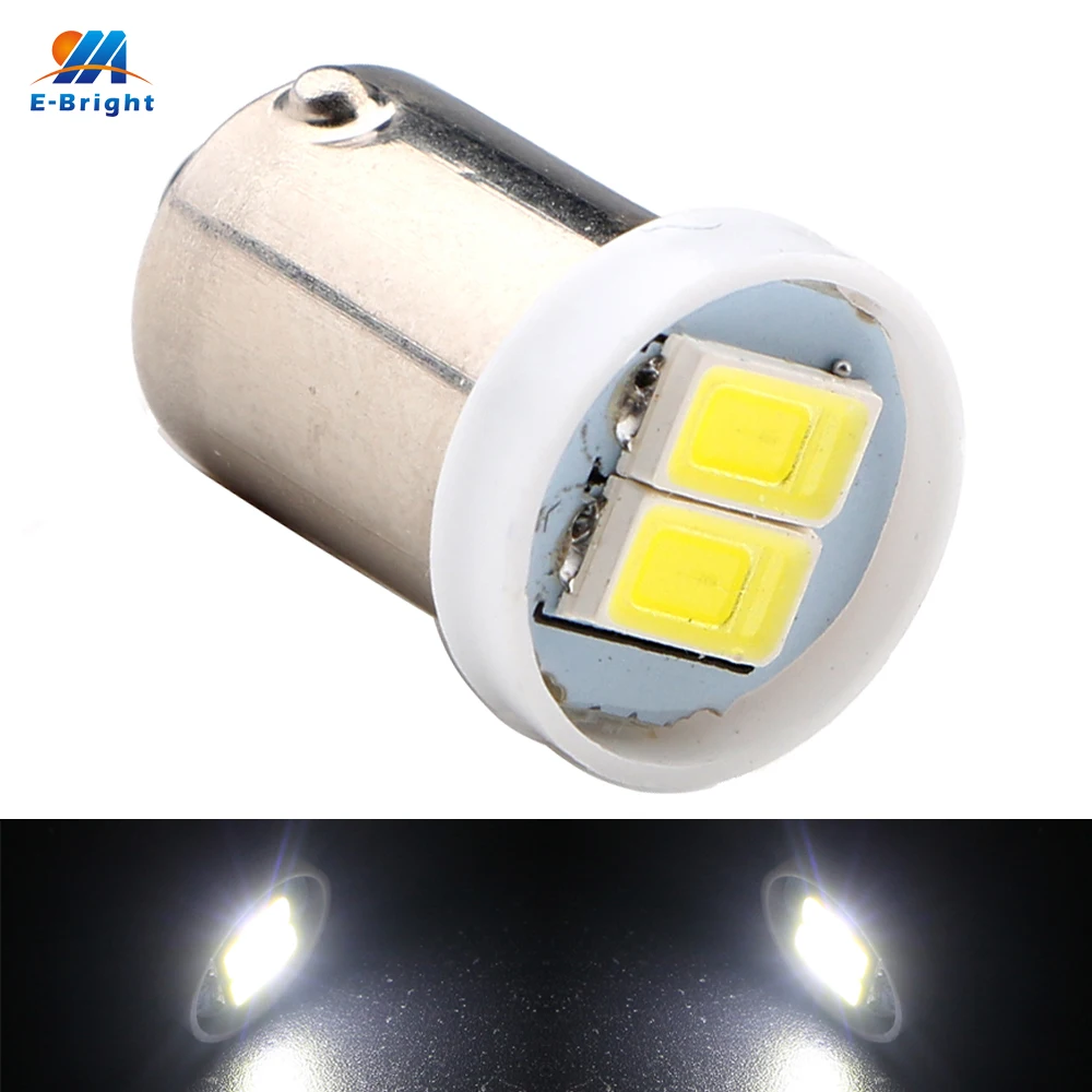 YM E-Bright 300 шт. BA9S 5630 2 SMD T11 T4W Авто Обратный зазор светильник 12V DC белый автомобильный